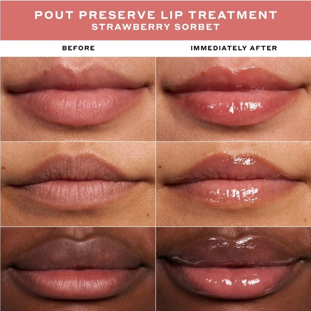 OLEHENRIKSEN Pout Preserve Hydrating Lip Treatment “Strawberry Sorbet”